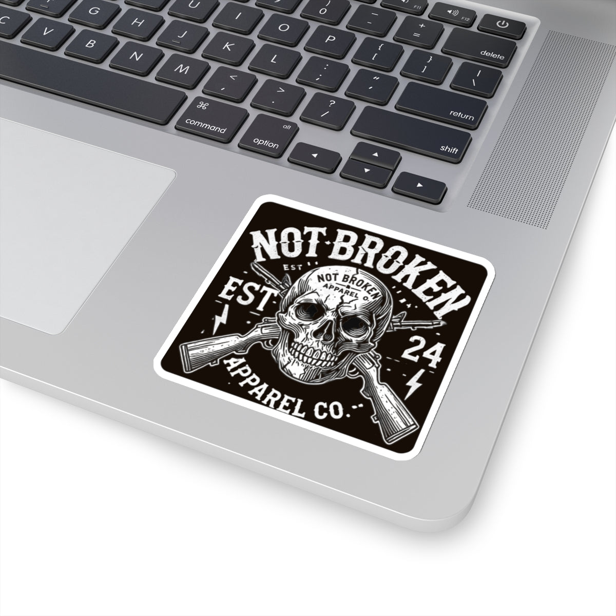 Not Broken Skull Sticker