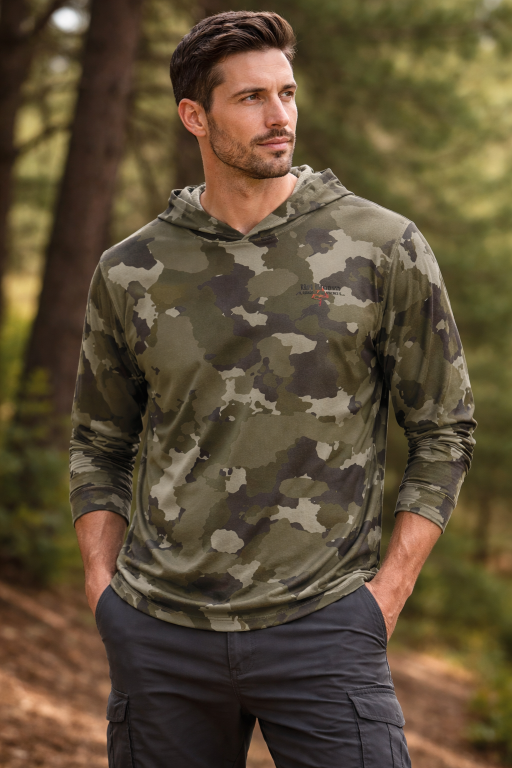 Not Broken Camo-Sport Lightweight Hoodie